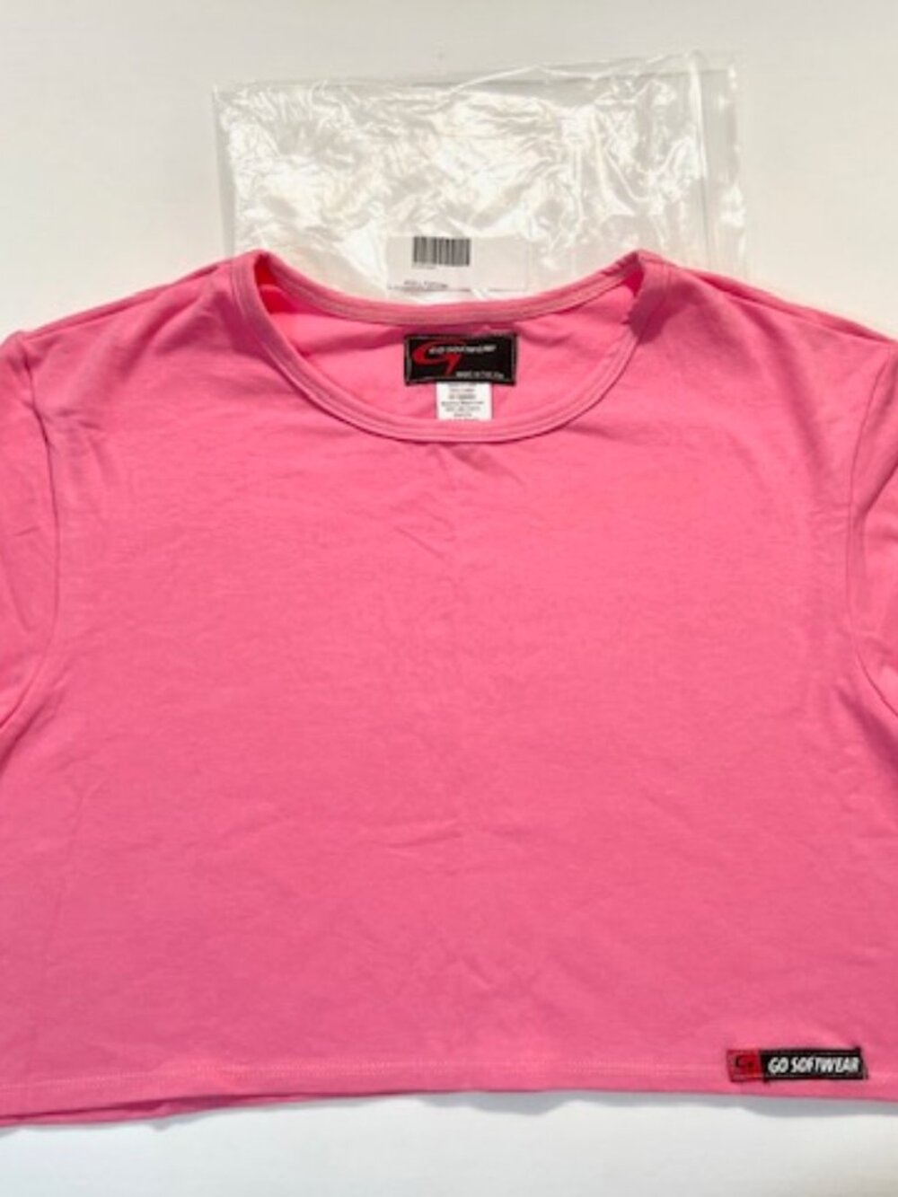 Go Softwear Size L Pacific Half Tee /Crop Top - Pink (GS-3482521-PNK-M)